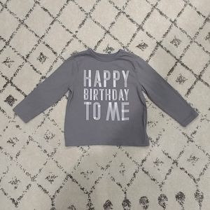Old Navy "Happy Birthday" Long Sleeve Shirt 2T